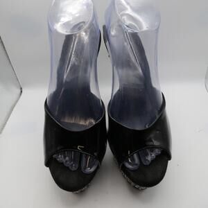 Pleaser Stardust 609 Womens 6" Heel Jewel 2" Platform Dance Pole Sz 10 READ